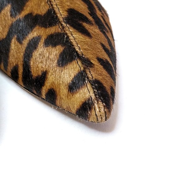 Sam Edelman Hilty Leather Calf Hair Leopard Print Ankle Boot Bootie Women's Sz 7 - Picture 6 of 7